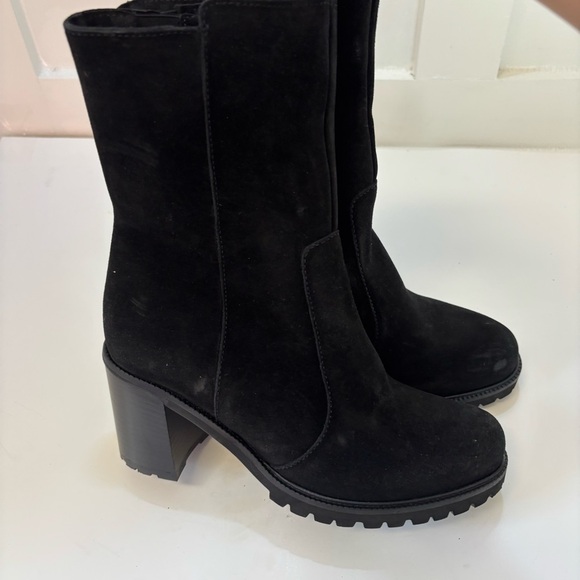 LA CANADIENNE  Peppa‎ Suede Bootie Ankle Sz 6 - Picture 7 of 11